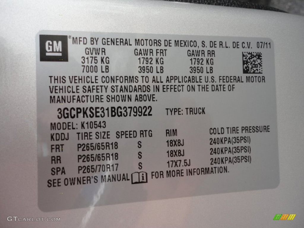 2011 Silverado 1500 LT Crew Cab 4x4 - Sheer Silver Metallic / Ebony photo #20