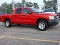 2008 Flame Red Dodge Dakota ST Crew Cab 4x4  photo #5