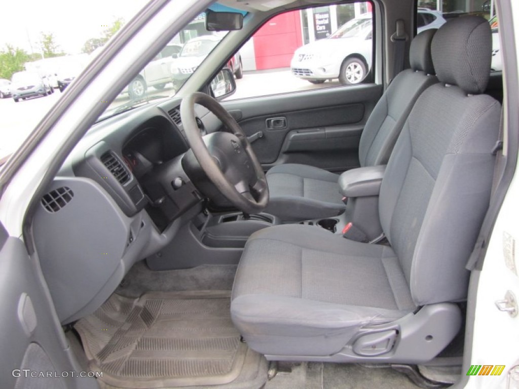 Gray Interior 2001 Nissan Frontier XE V6 Crew Cab Photo #52138921