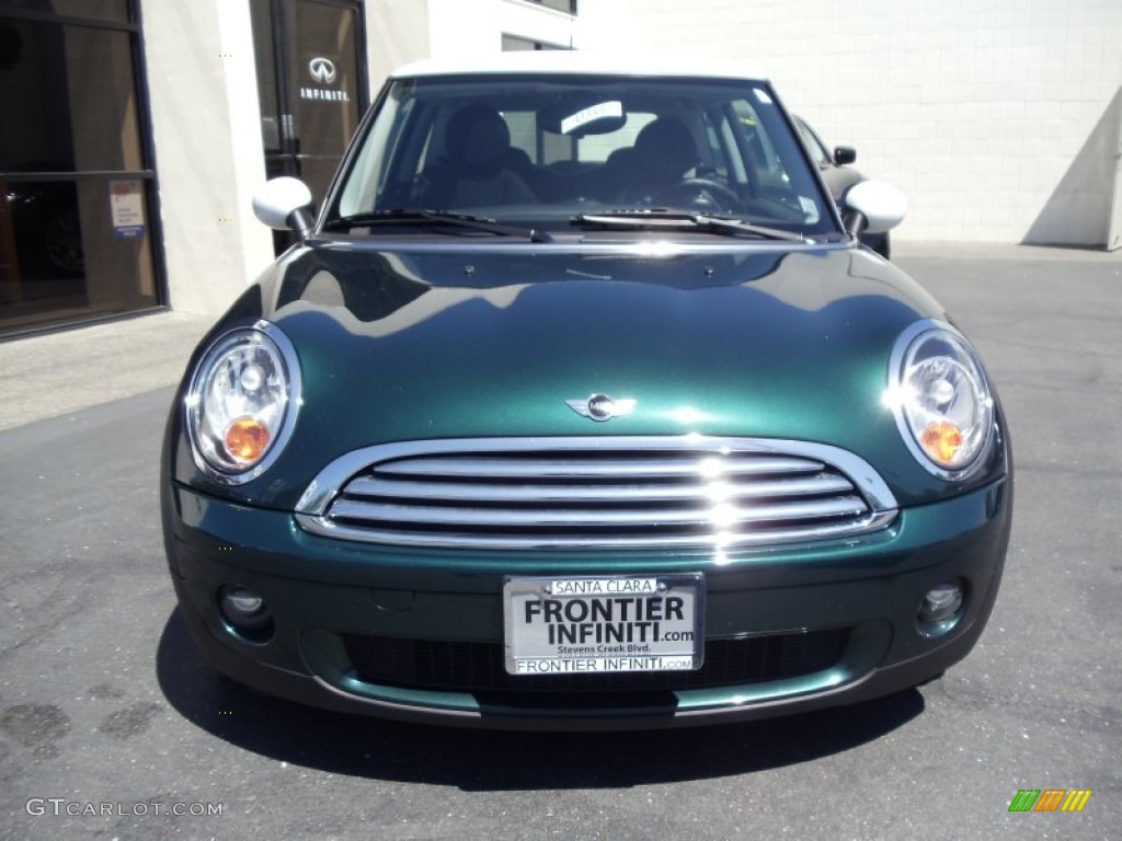 2009 Cooper Hardtop - British Racing Green Metallic / Black/Grey photo #2