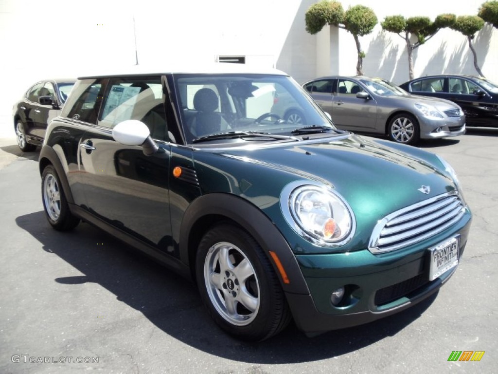 2009 Cooper Hardtop - British Racing Green Metallic / Black/Grey photo #3