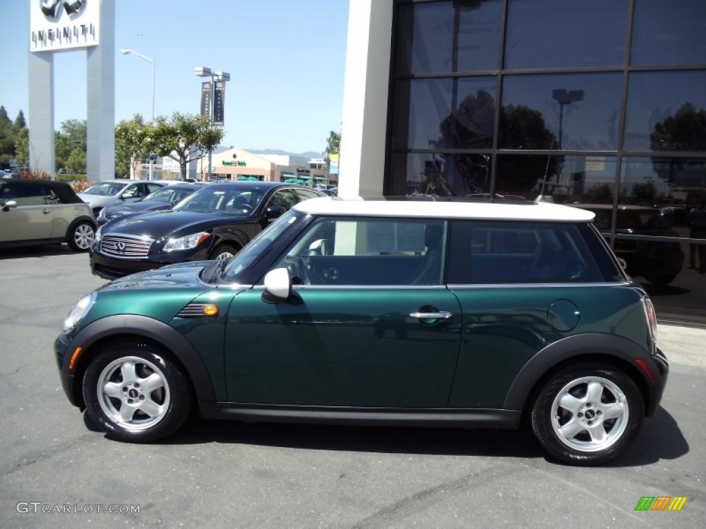 2009 Cooper Hardtop - British Racing Green Metallic / Black/Grey photo #5