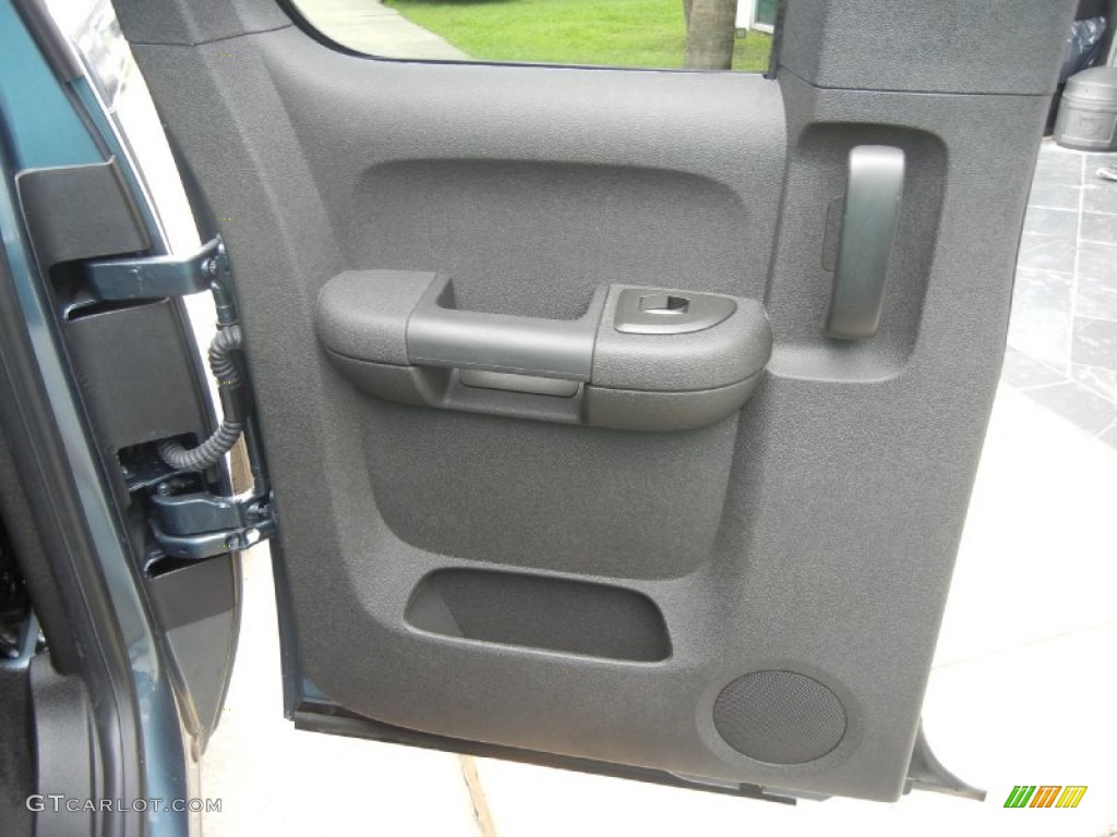 2011 GMC Sierra 1500 SL Extended Cab Ebony Door Panel Photo #52140178