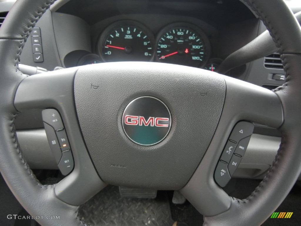 2011 GMC Sierra 1500 SL Extended Cab Ebony Steering Wheel Photo #52140256