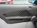 Charcoal Black 2010 Ford Mustang GT Premium Convertible Door Panel
