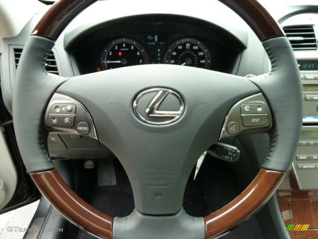 2011 Lexus ES 350 Light Gray Steering Wheel Photo #52141672