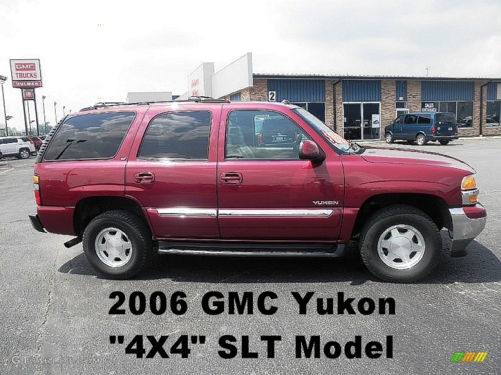 2005 Yukon SLE 4x4 - Sport Red Metallic / Neutral/Shale photo #1