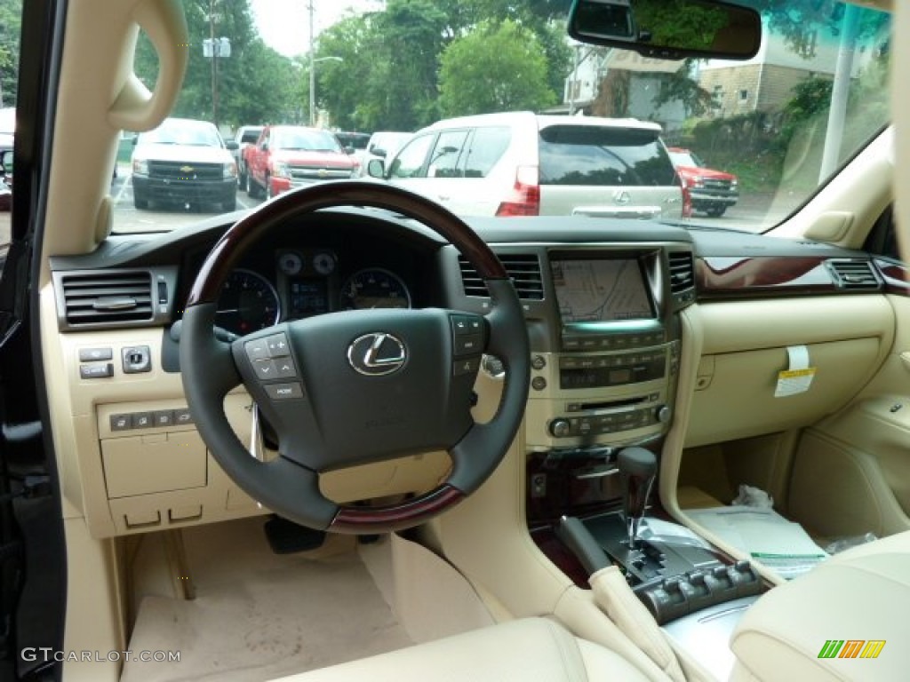 2011 Lexus LX 570 Cashmere Dashboard Photo #52142476