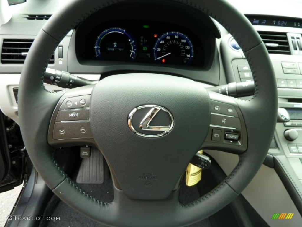 2011 Lexus HS 250h Hybrid Premium Water Gray Steering Wheel Photo #52142785