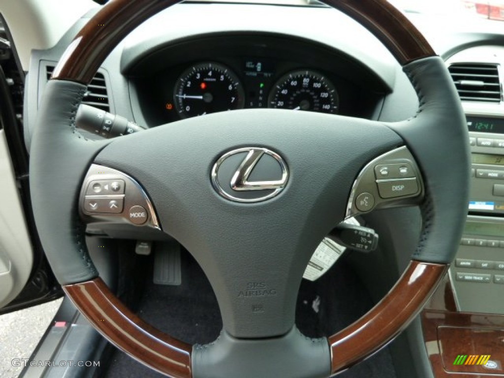 2011 Lexus ES 350 Light Gray Steering Wheel Photo #52144367