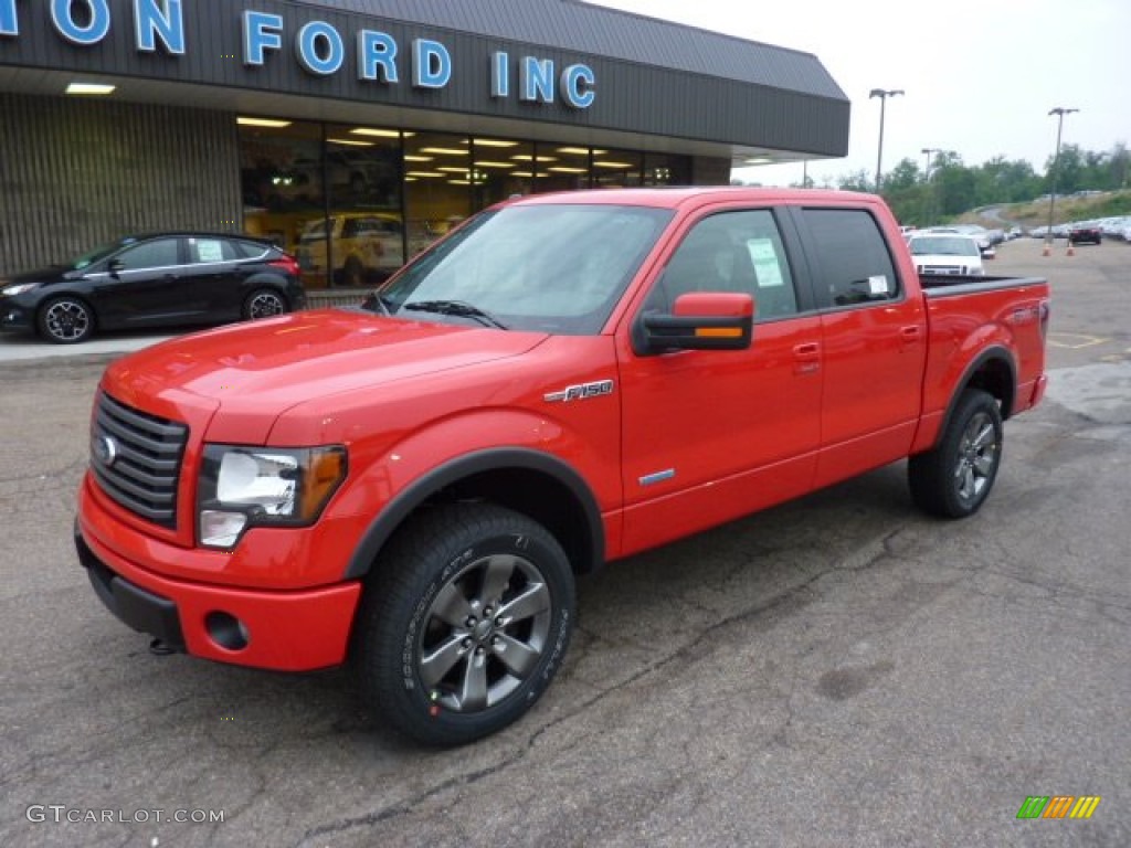 2011 F150 FX4 SuperCrew 4x4 - Race Red / Black photo #8