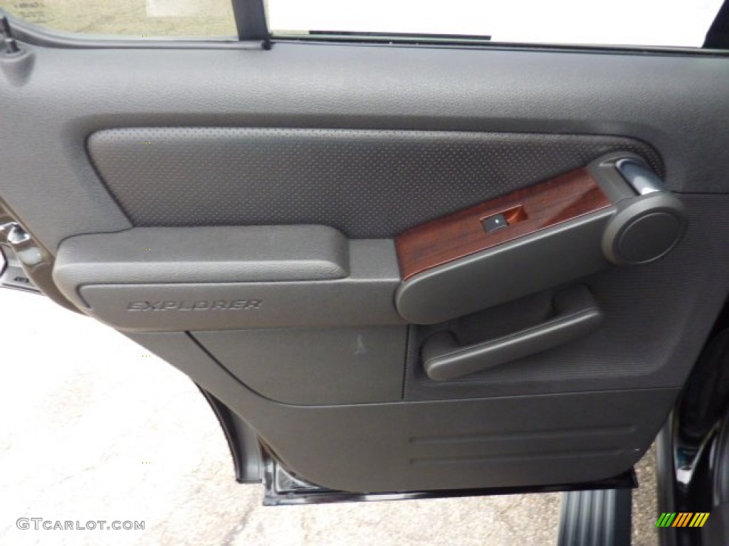 2008 Ford Explorer Limited 4x4 Black Door Panel Photo #52144975