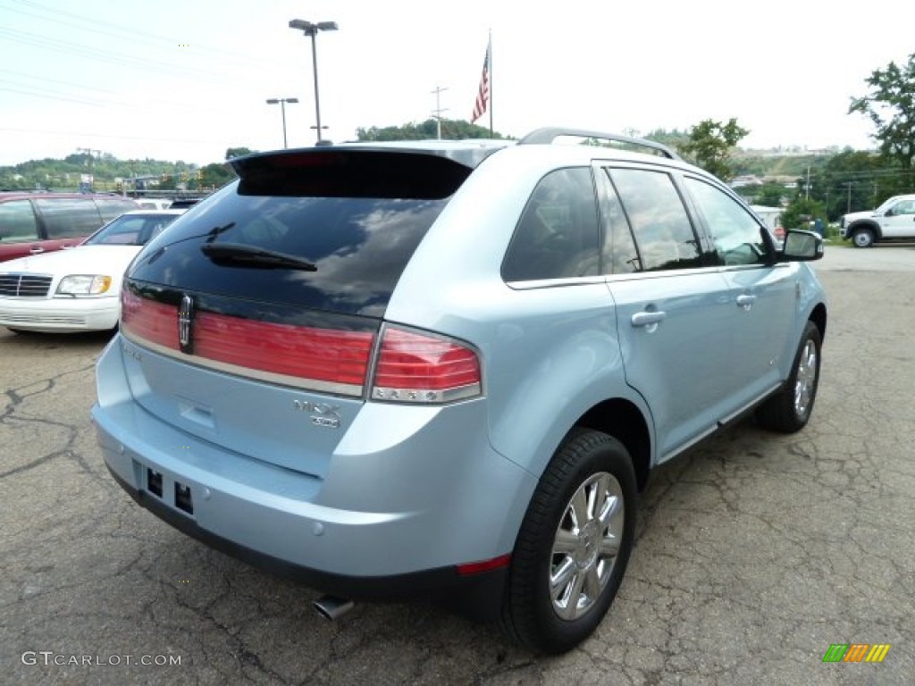 2008 MKX AWD - Light Ice Blue Metallic / Charcoal Black photo #4