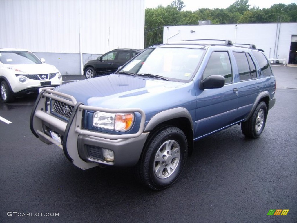 2001 Pathfinder SE 4x4 - Bayshore Blue Metallic / Charcoal photo #26
