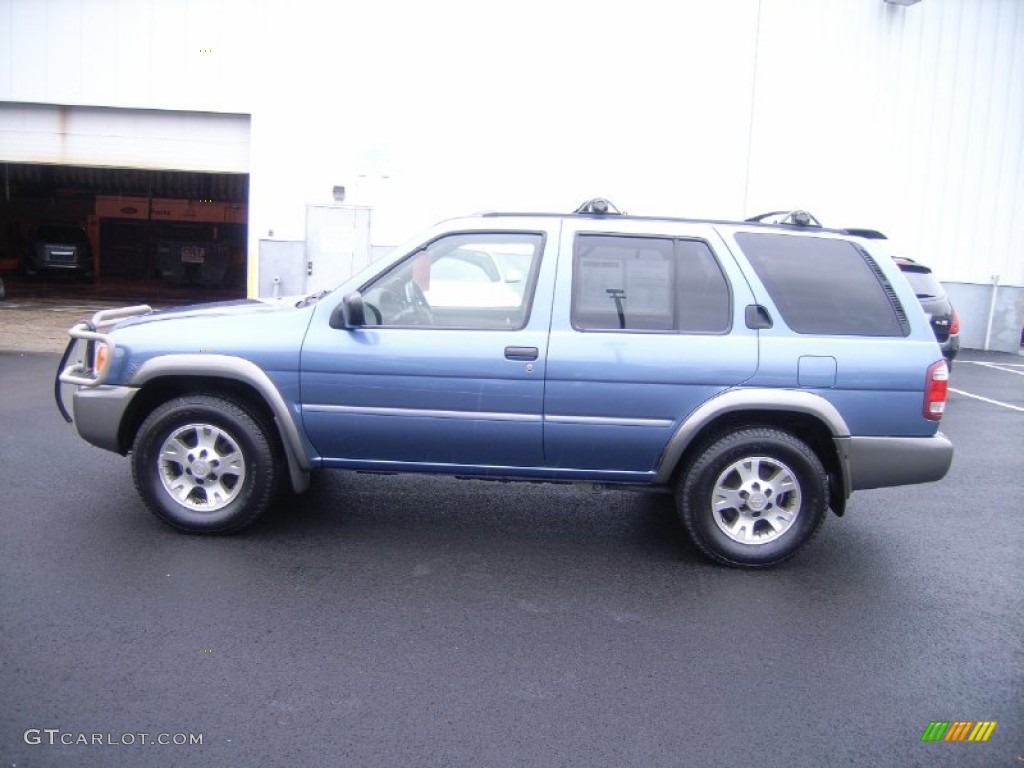 2001 Pathfinder SE 4x4 - Bayshore Blue Metallic / Charcoal photo #27