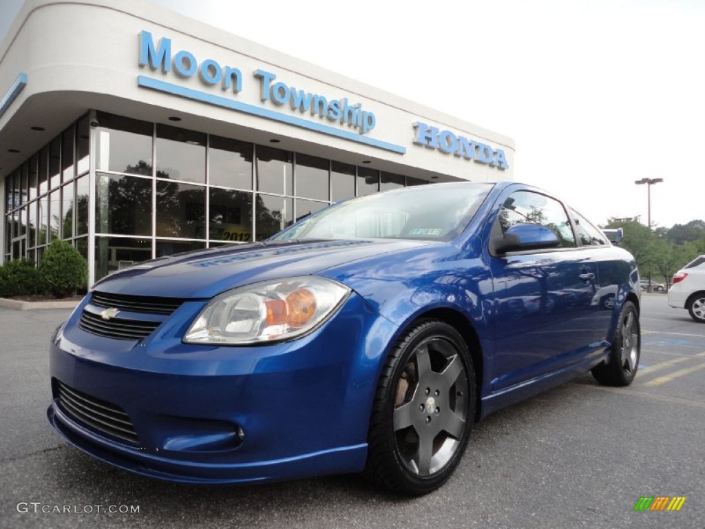 2005 Cobalt SS Supercharged Coupe - Arrival Blue Metallic / Ebony/Blue photo #1