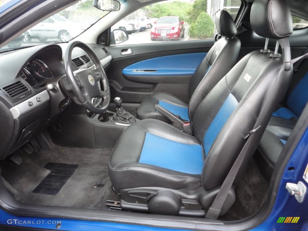 Ebony/Blue Interior 2005 Chevrolet Cobalt SS Supercharged Coupe Photo #52146244