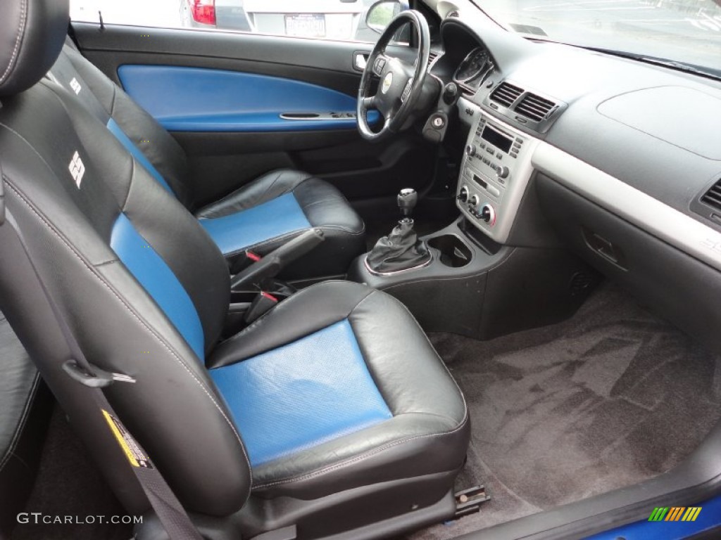 Ebony/Blue Interior 2005 Chevrolet Cobalt SS Supercharged Coupe Photo #52146292