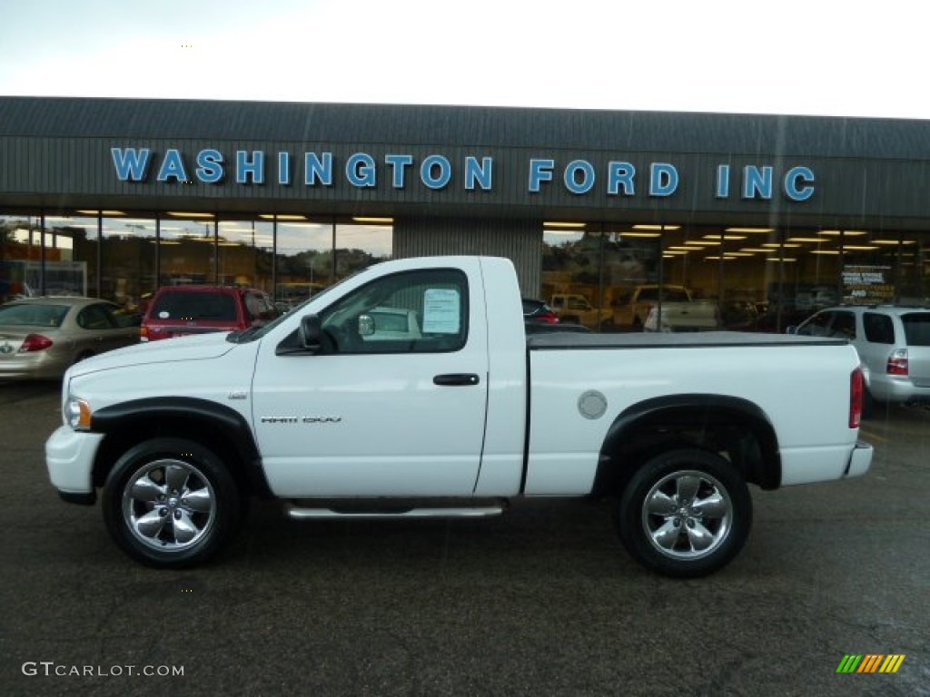 2003 Ram 1500 SLT Regular Cab 4x4 - Bright White / Dark Slate Gray photo #1