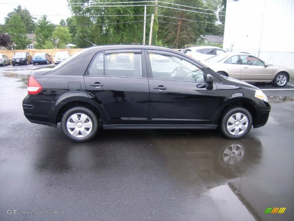 Super Black 2009 Nissan Versa 1.6 Sedan Exterior Photo #52147117