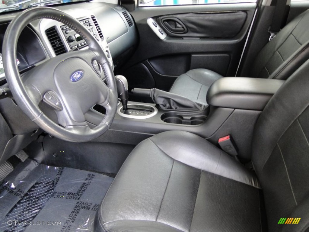 Ebony Black Interior 2005 Ford Escape Limited 4WD Photo #52148953