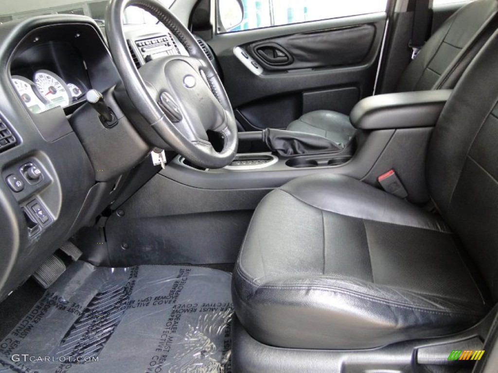 Ebony Black Interior 2005 Ford Escape Limited 4WD Photo #52148956