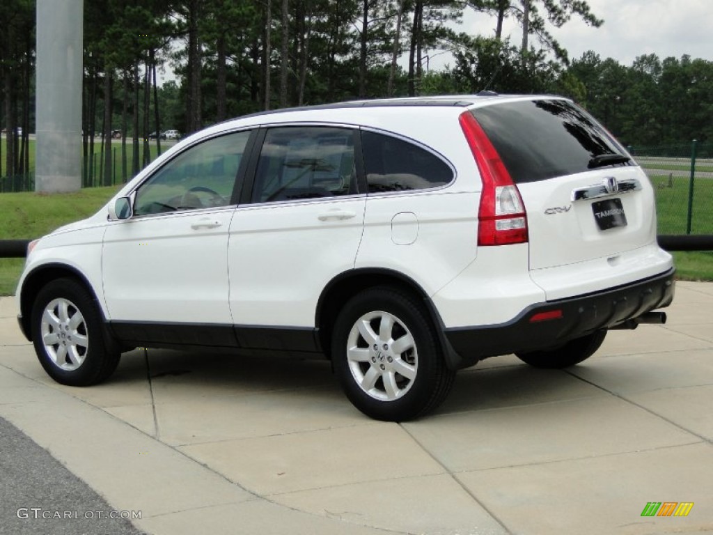 2008 CR-V EX-L - Taffeta White / Gray photo #7