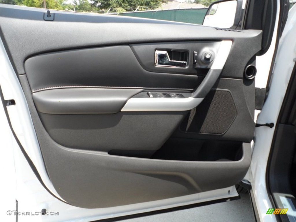 2011 Ford Edge Limited Charcoal Black Door Panel Photo #52151292