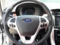 Charcoal Black 2011 Ford Edge Limited Steering Wheel