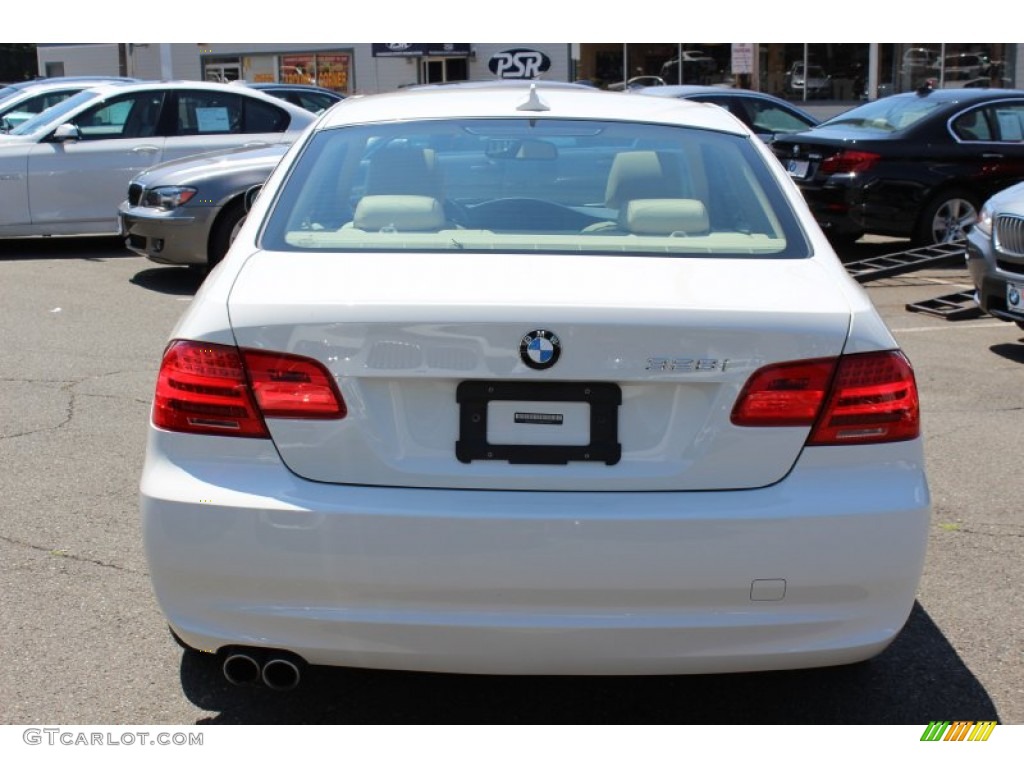 2011 3 Series 328i xDrive Coupe - Alpine White / Cream Beige photo #6