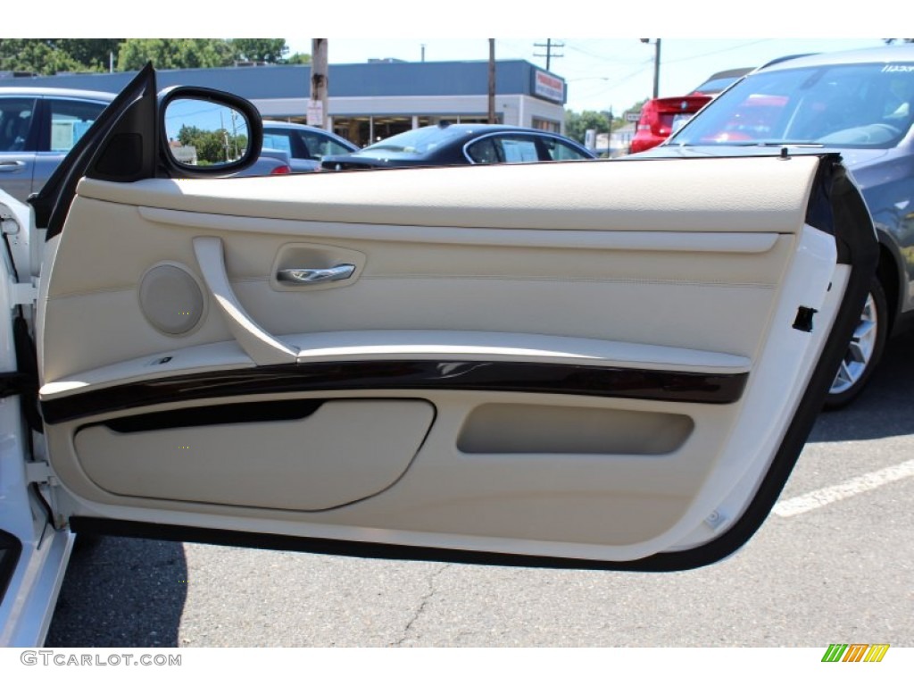 2011 BMW 3 Series 328i xDrive Coupe Cream Beige Door Panel Photo #52151811