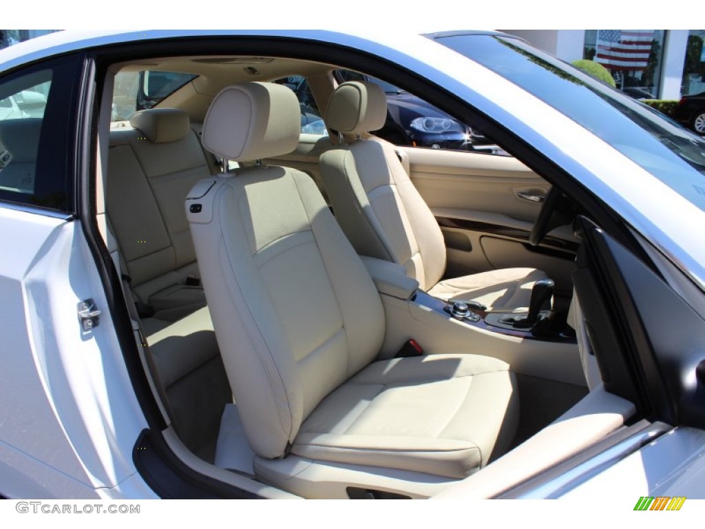 2011 3 Series 328i xDrive Coupe - Alpine White / Cream Beige photo #27