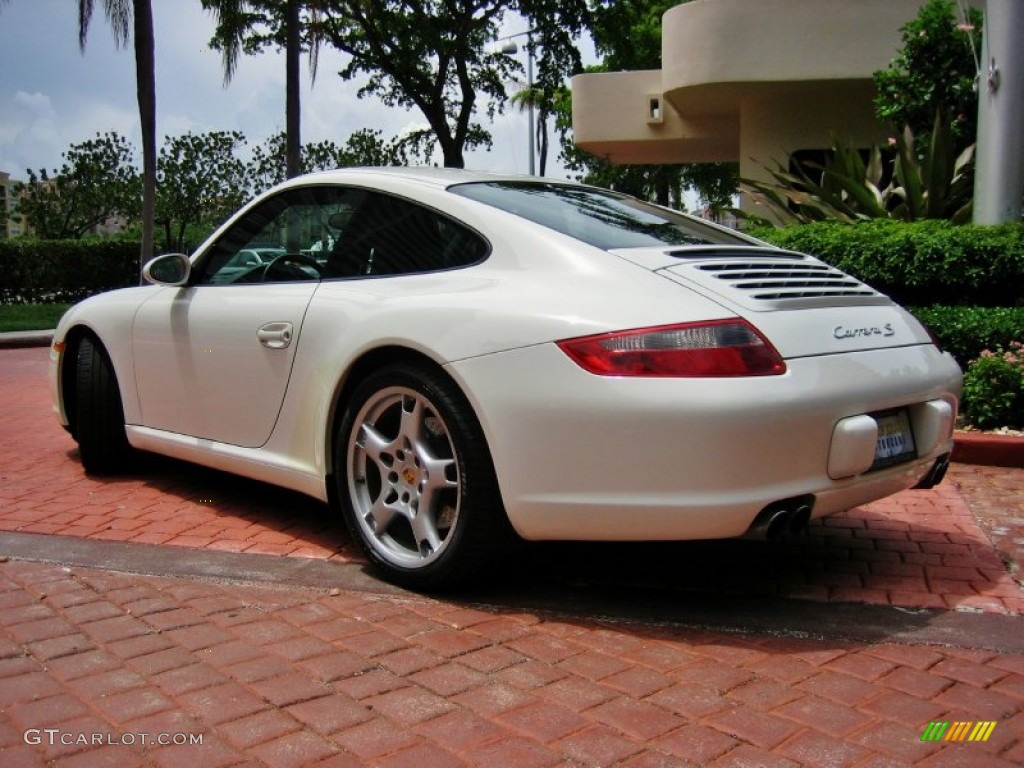 2008 911 Carrera S Coupe - Carrara White / Sea Blue photo #2