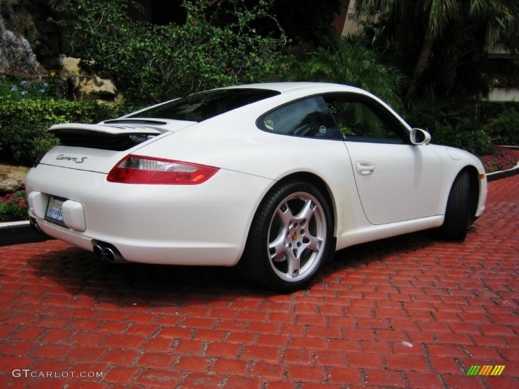 2008 911 Carrera S Coupe - Carrara White / Sea Blue photo #4