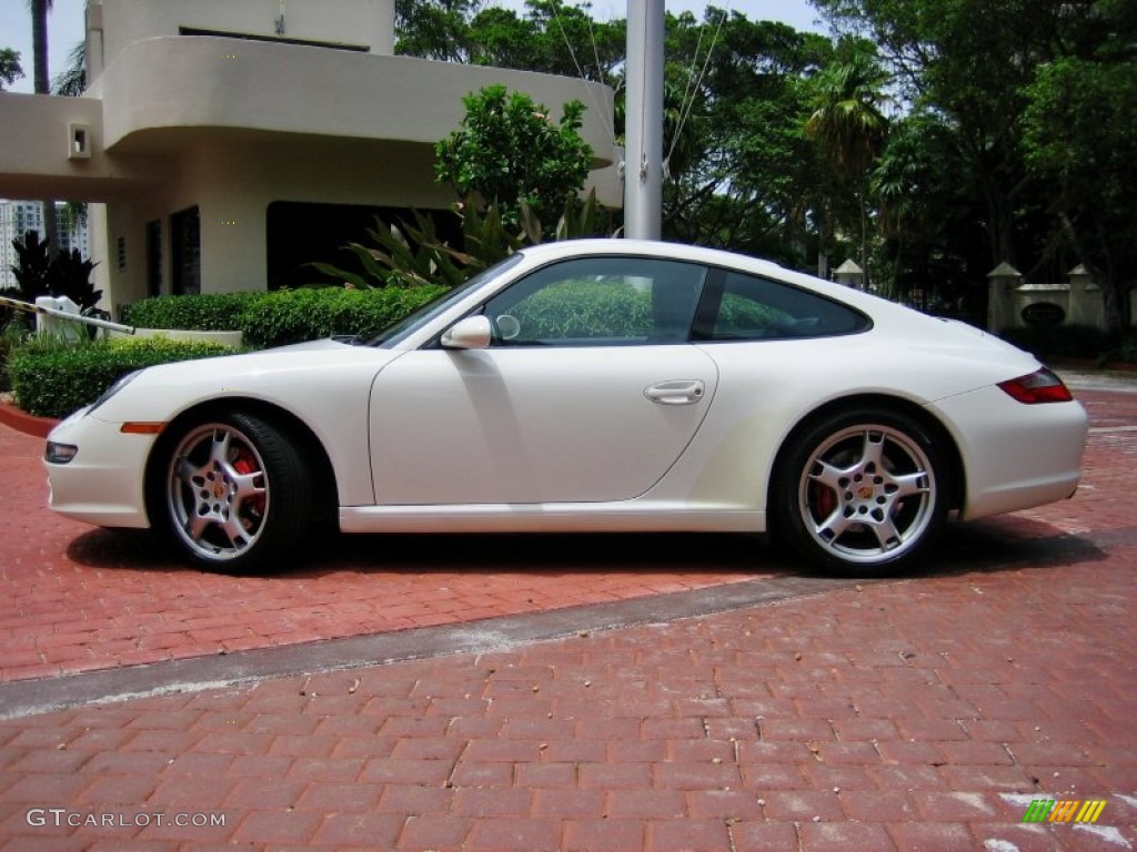 2008 911 Carrera S Coupe - Carrara White / Sea Blue photo #6