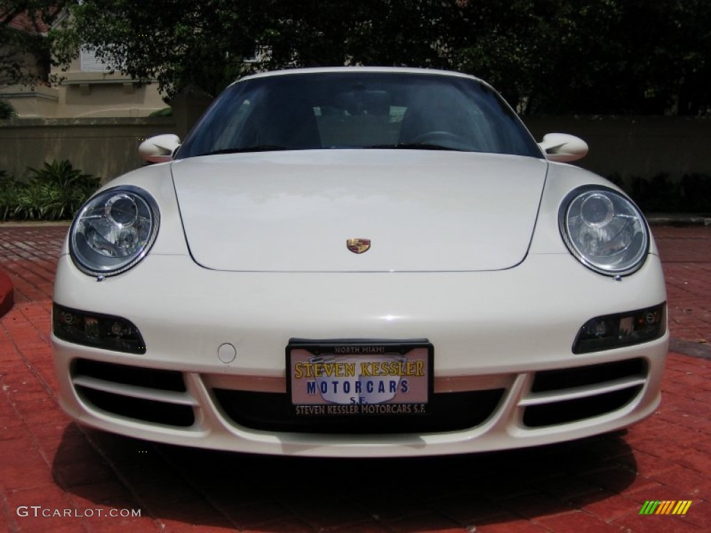 2008 911 Carrera S Coupe - Carrara White / Sea Blue photo #7
