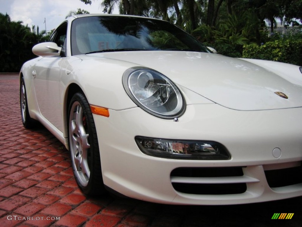 2008 911 Carrera S Coupe - Carrara White / Sea Blue photo #9