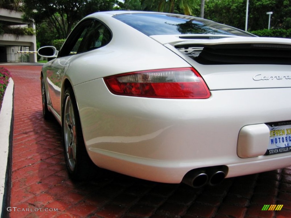 2008 911 Carrera S Coupe - Carrara White / Sea Blue photo #11