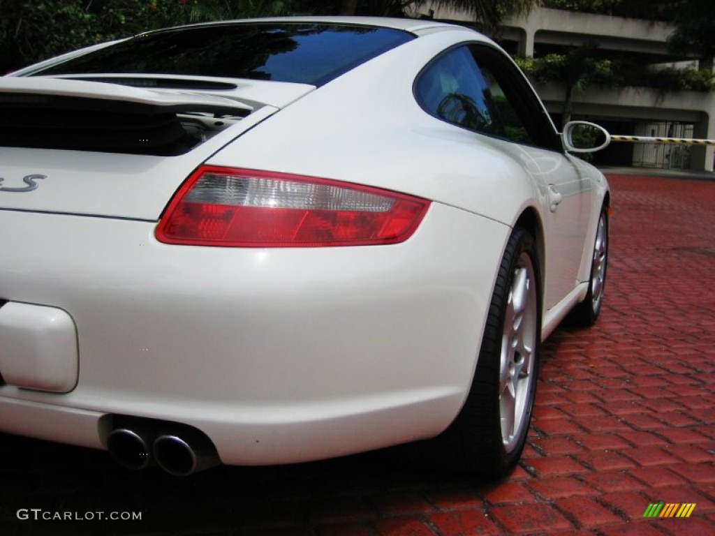 2008 911 Carrera S Coupe - Carrara White / Sea Blue photo #12