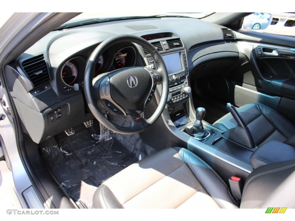 Ebony/Silver Interior 2008 Acura TL 3.5 Type-S Photo #52154163