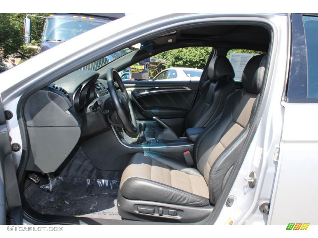 Ebony/Silver Interior 2008 Acura TL 3.5 Type-S Photo #52154190