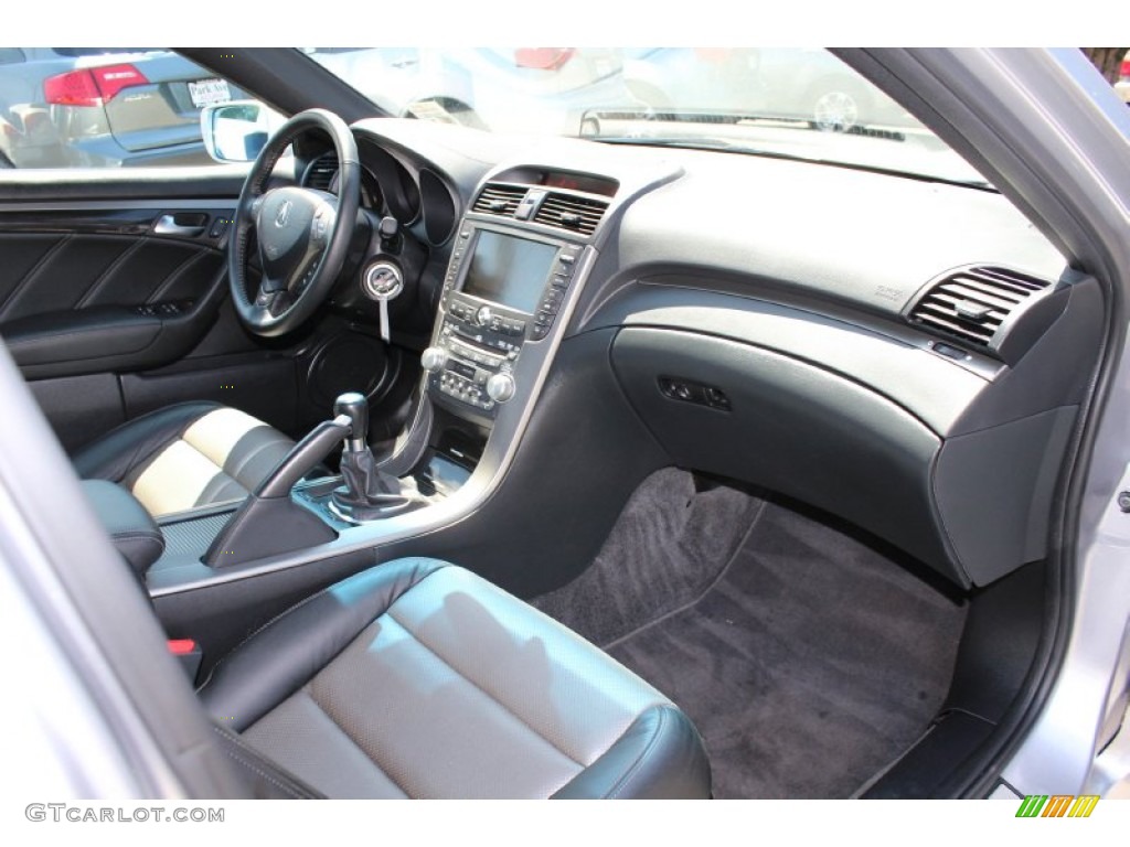 2008 Acura TL 3.5 Type-S Ebony/Silver Dashboard Photo #52154445