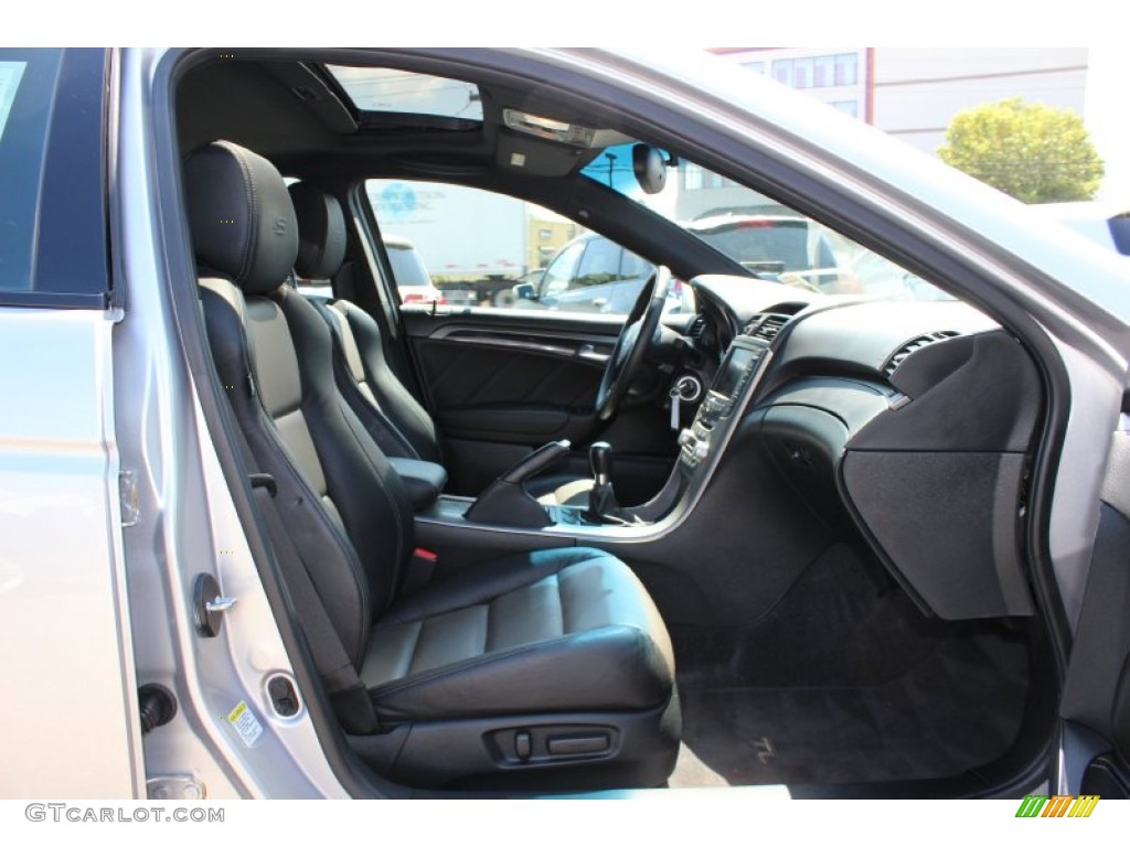 Ebony/Silver Interior 2008 Acura TL 3.5 Type-S Photo #52154460