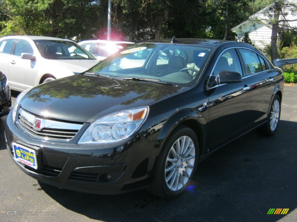 2009 Aura XR V6 - Carbon Flash Metallic / Gray photo #1