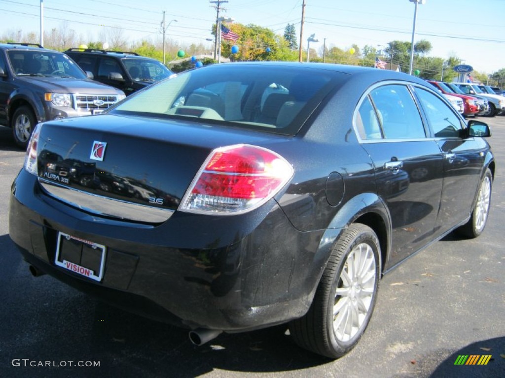 2009 Aura XR V6 - Carbon Flash Metallic / Gray photo #2