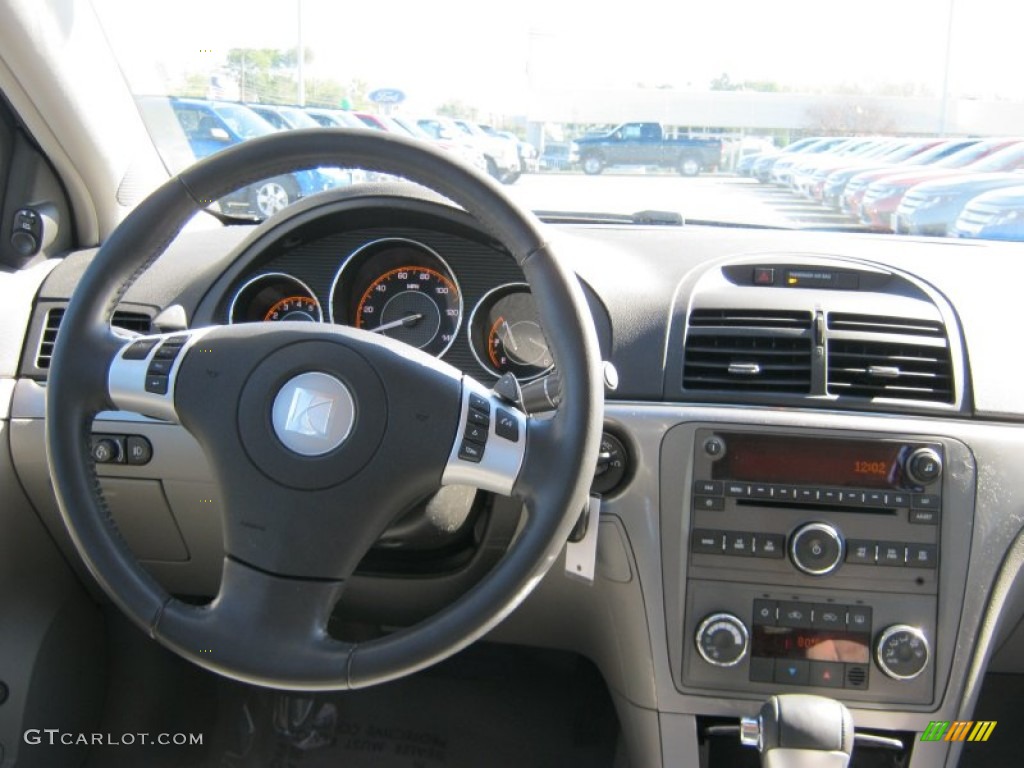 2009 Aura XR V6 - Carbon Flash Metallic / Gray photo #4