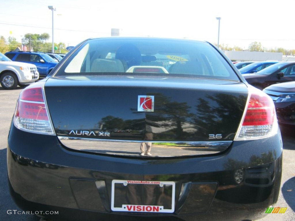 2009 Aura XR V6 - Carbon Flash Metallic / Gray photo #16