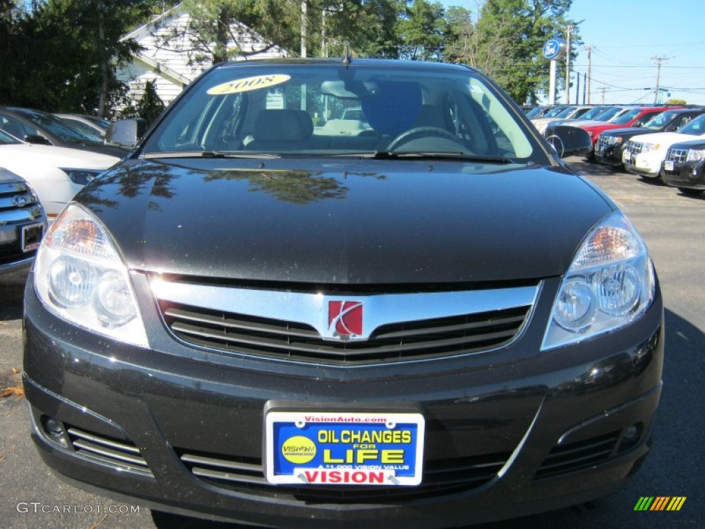 2009 Aura XR V6 - Carbon Flash Metallic / Gray photo #18