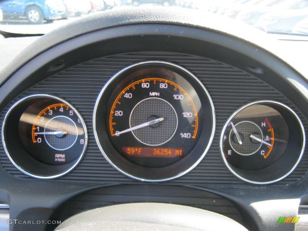 2009 Aura XR V6 - Carbon Flash Metallic / Gray photo #29