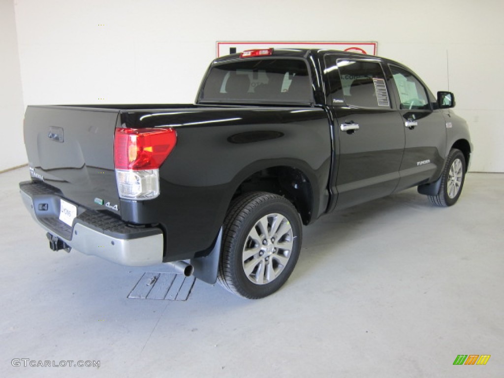 2011 Tundra Platinum CrewMax 4x4 - Black / Graphite Gray photo #18